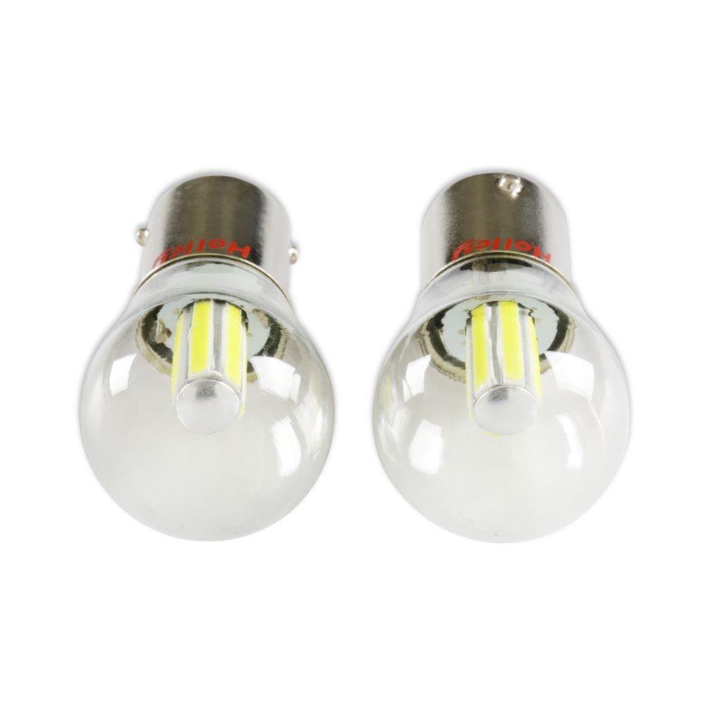 Holley RetroBright LED Light Bulbs HLED04 Bulbs, RetroBright, LED, 1156 Style, Modern White, 5,700K, 580 Lumens, Turn Signal Bulbs, Pair thumbnail 4