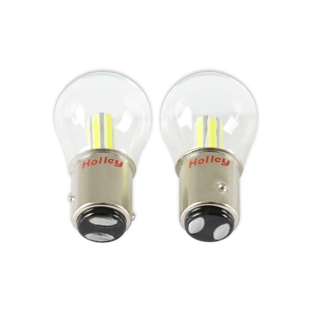 Holley RetroBright LED Light Bulbs HLED09 Bulbs, RetroBright, LED, 1157 Style, Modern White, 5,700K, 580 Lumens, Turn Signal, Bulbs, Pair thumbnail 3
