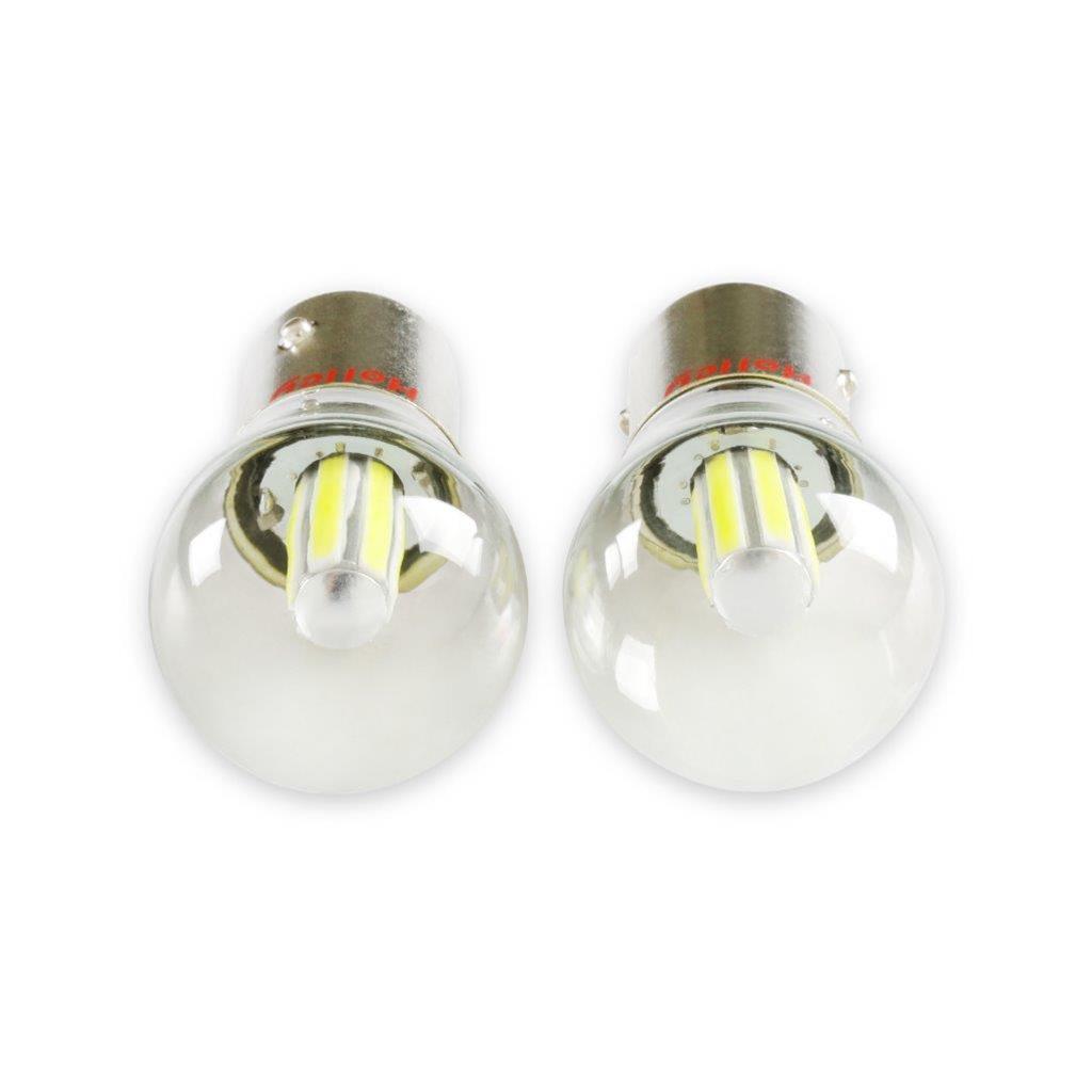 Holley RetroBright LED Light Bulbs HLED09 Bulbs, RetroBright, LED, 1157 Style, Modern White, 5,700K, 580 Lumens, Turn Signal, Bulbs, Pair thumbnail 4
