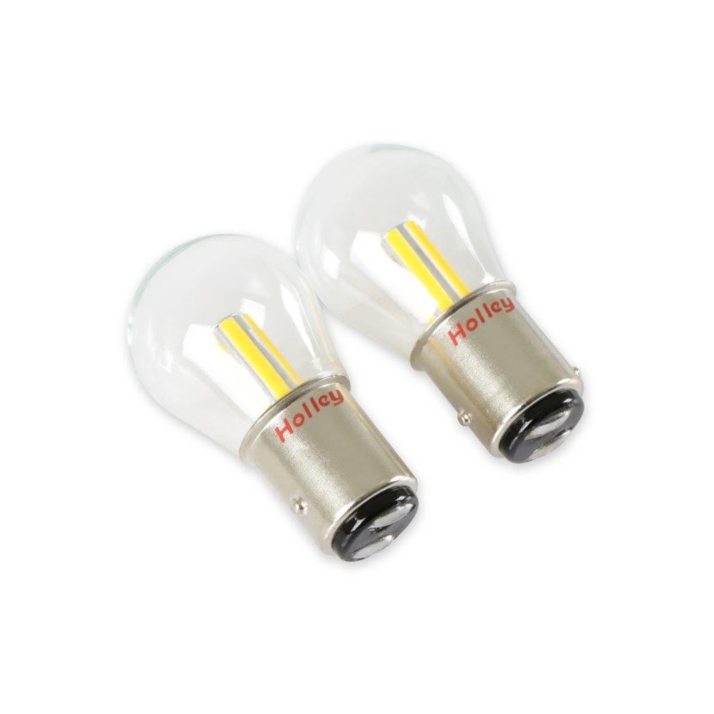 Holley RetroBright LED Light Bulbs HLED10 Bulbs, RetroBright, LED, 1157 Style, Classic White, 3,000K, 580 Lumens, Turn Signal, Bulbs, Pair thumbnail 5