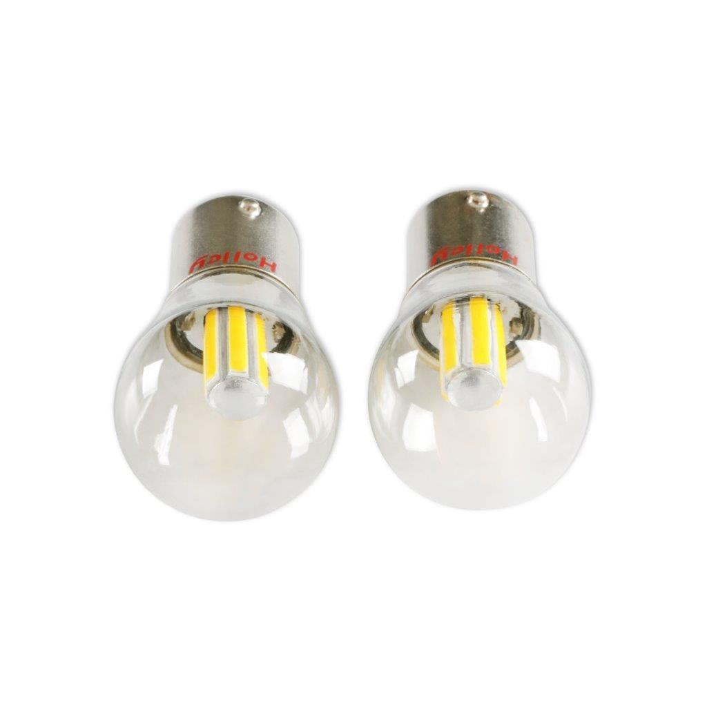 Holley RetroBright LED Light Bulbs HLED20 Bulbs, RetroBright, LED, 1157 Style, Amber Color, 580 Lumens, Turn Signal, Bulbs, Pair thumbnail 5