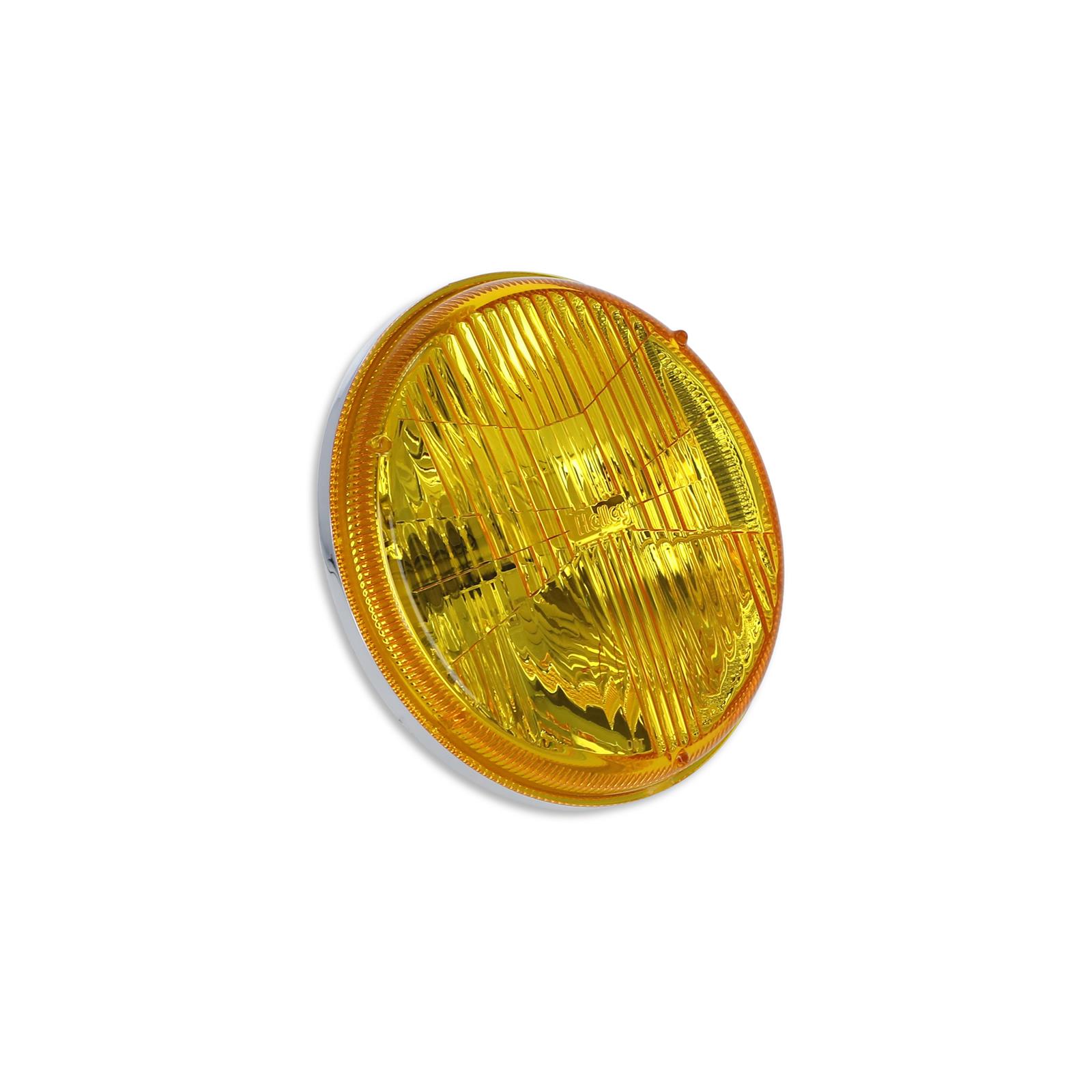 Holley RetroBright LED Headlights LFRB115 Headlight Conversion, RetroBright, Style, Sealed Beam, 7 in. Round Housing, Yellow, Polycarbonate Lens, High and Low Beam, Bulb Included, Each
