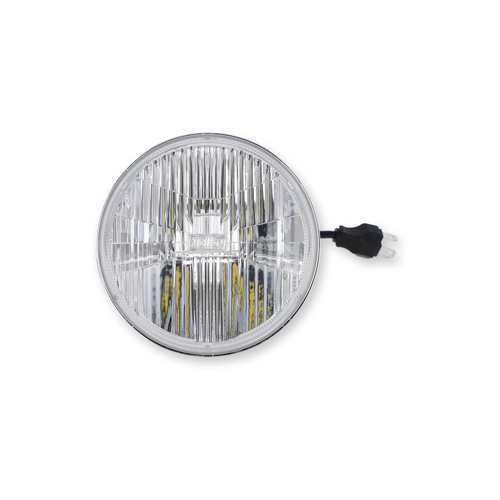Holley RetroBright LED Headlights LFRB145 Headlight Conversion, RetroBright, Style, Sealed Beam, 5.75 in. Round Housing, Modern White, High and Low Beam, 5,700K Bulb, Each