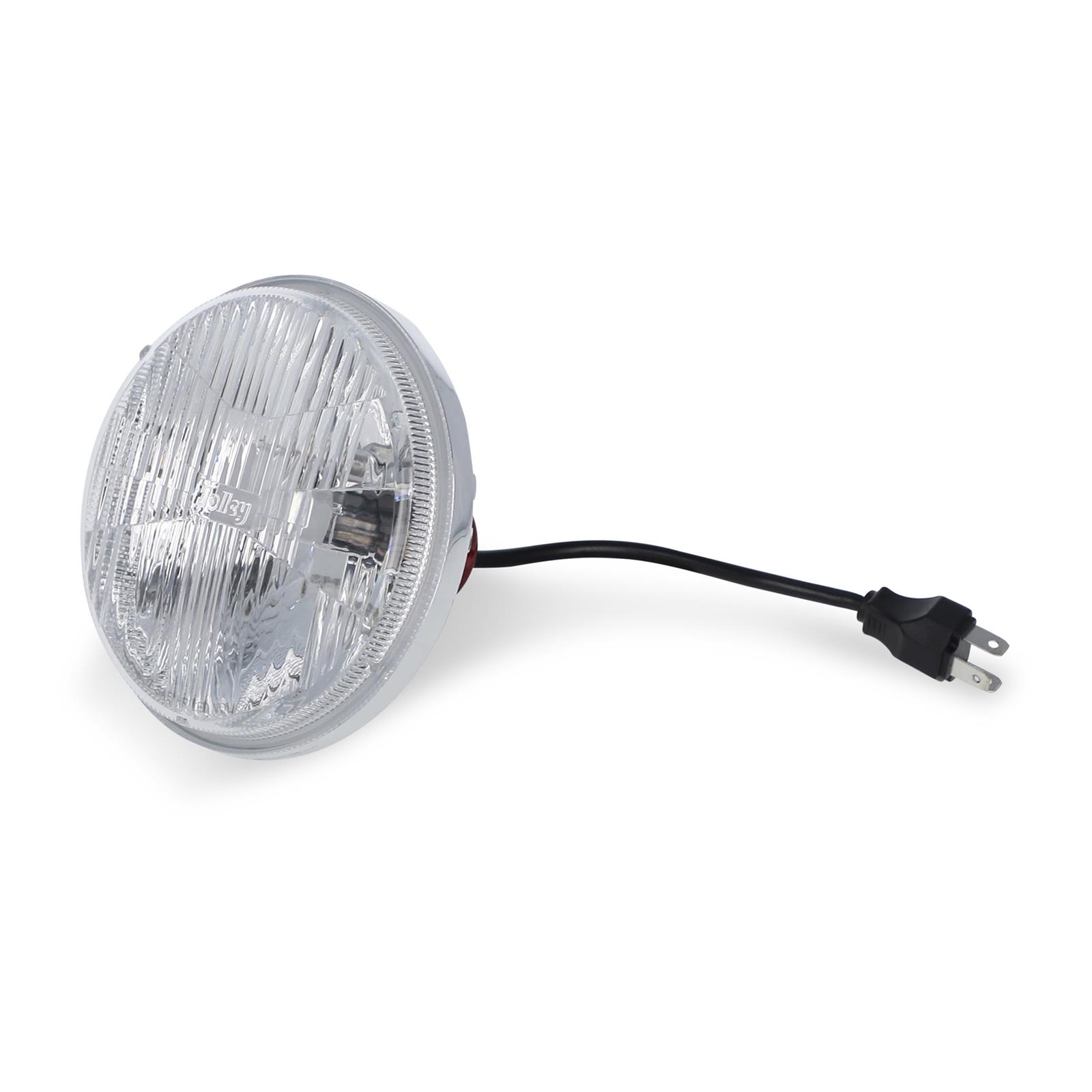 Holley RetroBright LED Headlights LFRB145 Headlight Conversion, RetroBright, Style, Sealed Beam, 5.75 in. Round Housing, Modern White, High and Low Beam, 5,700K Bulb, Each thumbnail 7