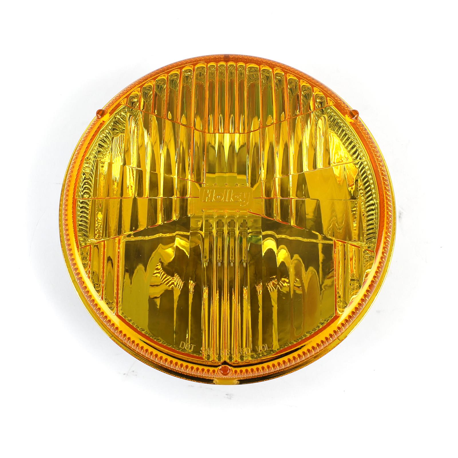 Holley RetroBright LED Headlights LFRB160 Headlight Conversion, RetroBright, Style, Sealed Beam, 7 in. Round Housing, Polycarbonate Lens, Yellow, PAR 56 Style Bulb, Not Included, Each