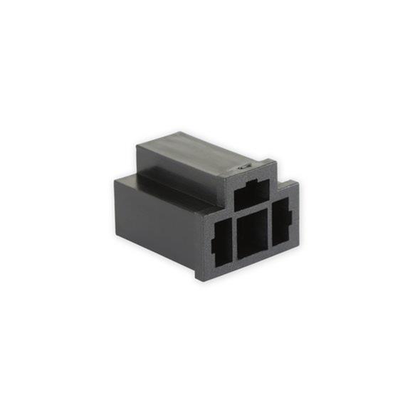 Holley RetroBright Headlight Wiring Connectors RBEC121 Wire Connectors, RetroBright, Replacement, Unterminated Connector, Female, 3-pin, Plastic, Black, for H4 or 9003 System, Pins Not Included, Each thumbnail 2