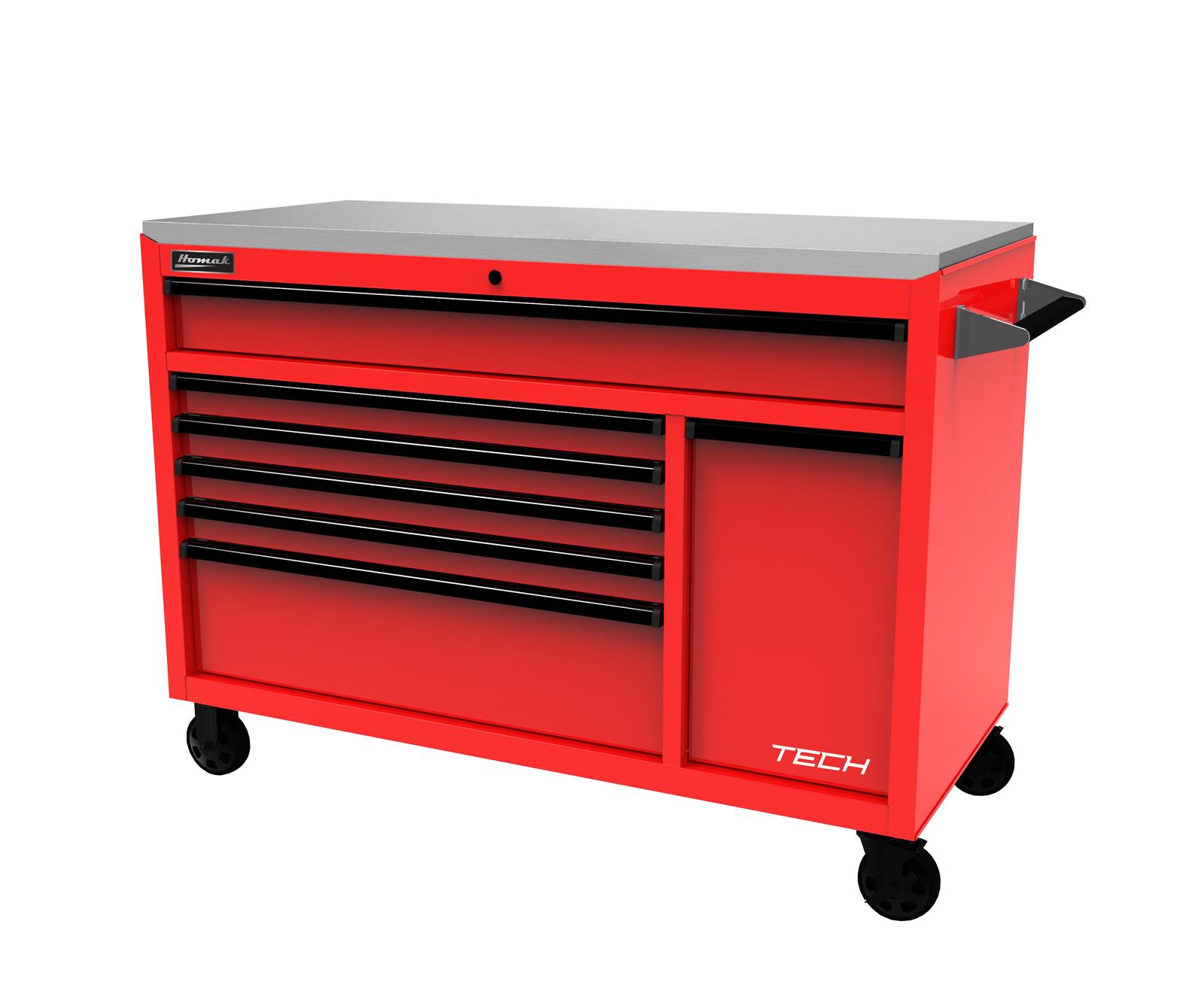 五郎 Homak Toolboxes RD04054070 Homak 54 in. TECH Series Rolling