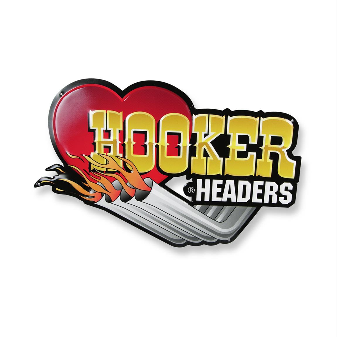 Hooker Metal Embossed Sign 10145HKR Hooker Metal Embossed Sign 10145HKR