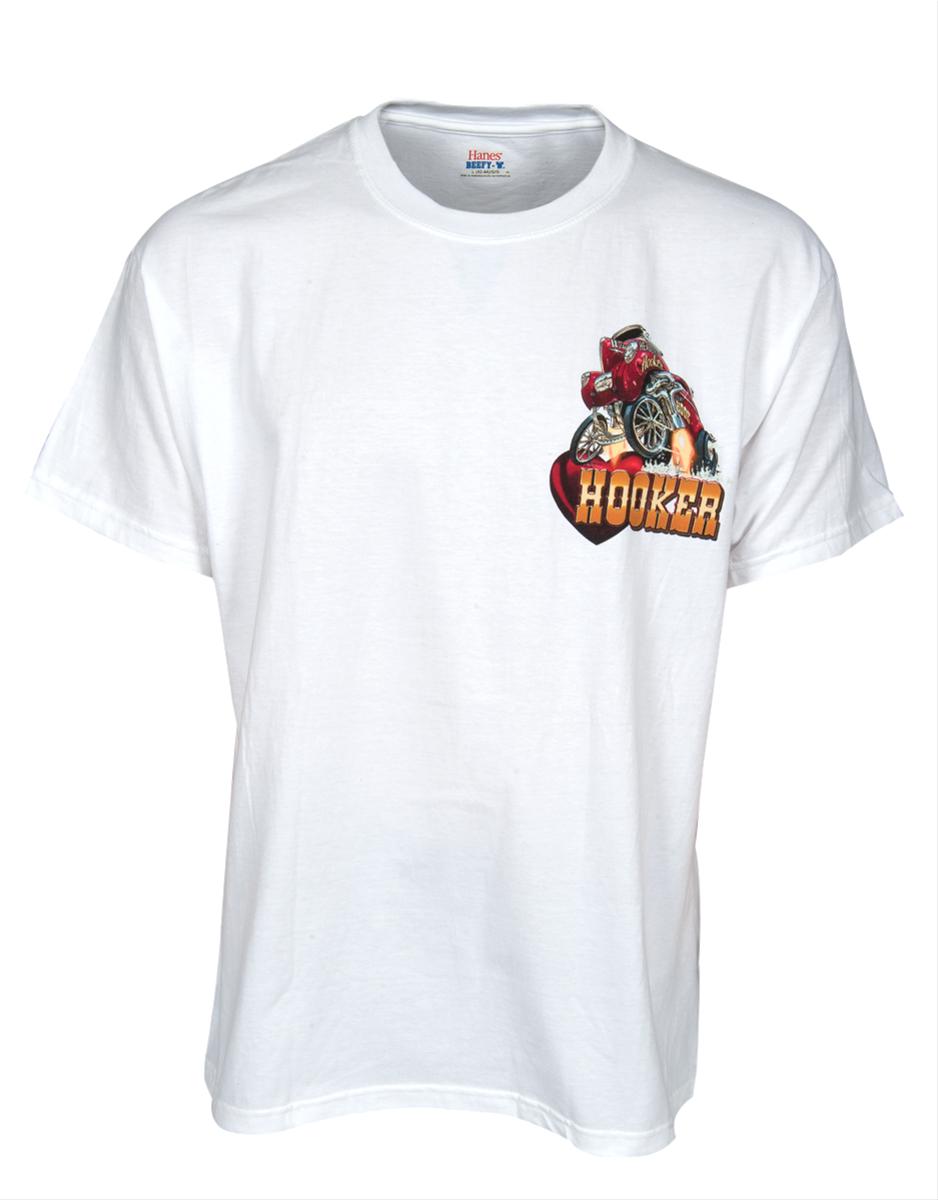 Hooker Willys T-Shirt 10149-LGHKR T-Shirt, Cotton, Willys, White, Men's Large, Each thumbnail 2