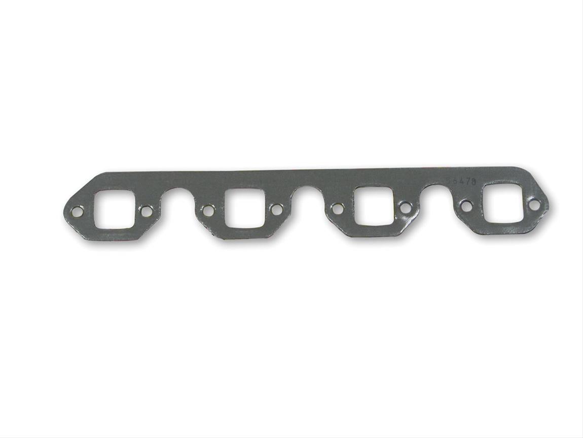Hooker Super Competition Exhaust Header Gaskets 10882HKR Gaskets, Header, Steel Core Composite, Square Stock Port, Big Block, Ford, V8, Pair
