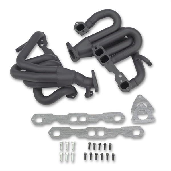 Hooker Street Force Headers 2063HKR Headers, Super Competition, Shorty, Steel, Painted, Chevy, 5.7L, Pair thumbnail 3