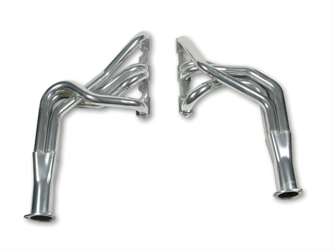 Hooker Super Competition Headers 2131-1HKR Headers, Competition, Long Tube, Steel, Ceramic Coated, Chevy, Small Block, Angle Plug, Pair