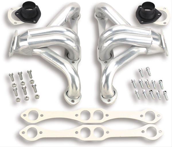 Hooker Super Competition Block Hugger Headers 2301HKR Headers, Competition, Hugger, Steel, Ceramic Coated, Street Rod with Chevy, Small Block, Pair thumbnail 3