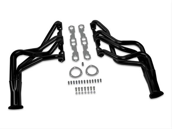 Hooker Competition Darkside Ceramic Coated Headers 2451-3HKR Headers, Competition, Long Tube, Black Coated, Buick, Oldsmobile, Pontiac, with Chevy Small Block thumbnail 2