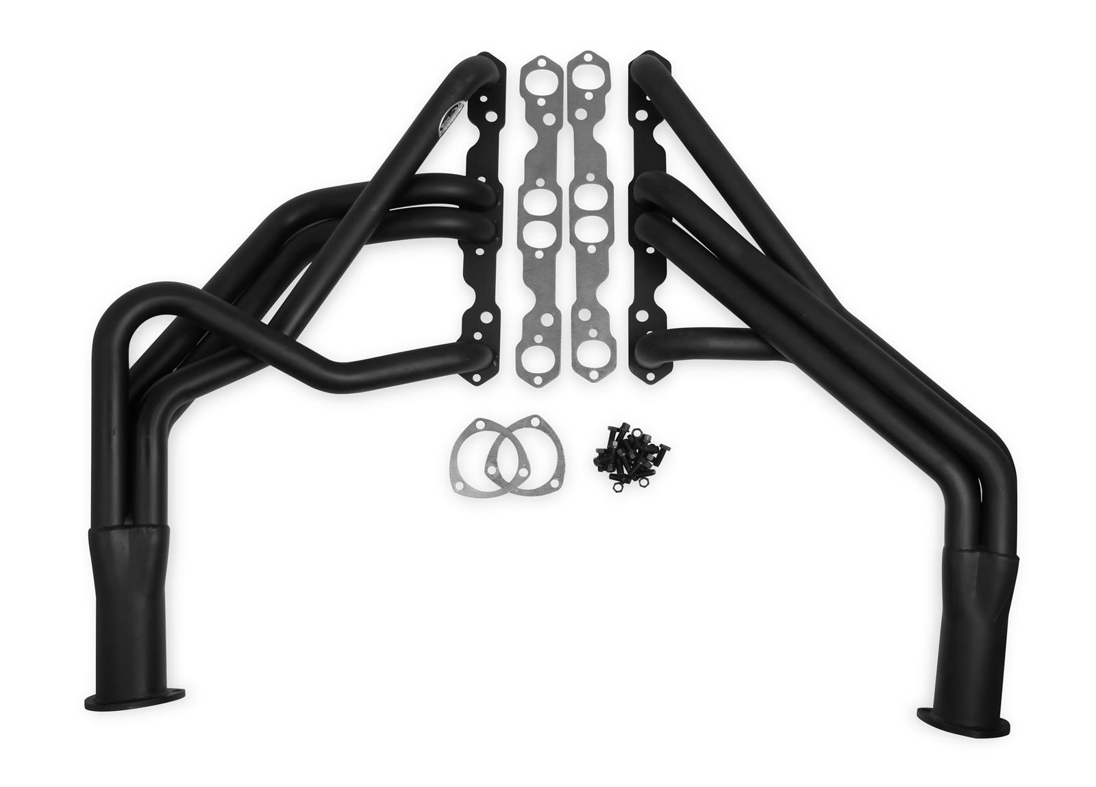 Hooker Competition Headers 2458HKR Headers, Competition, Long Tube, Steel, Painted, Chevy, Small Block, Pair thumbnail 2