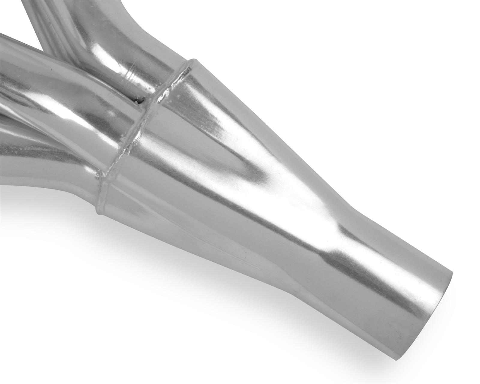 Hooker Competition Headers 2475-1HKR Headers, Competition, Mid-Length, Steel, Silver Ceramic, Chevy, Pontiac, Small Block, Angle/Straight, Pair thumbnail 4