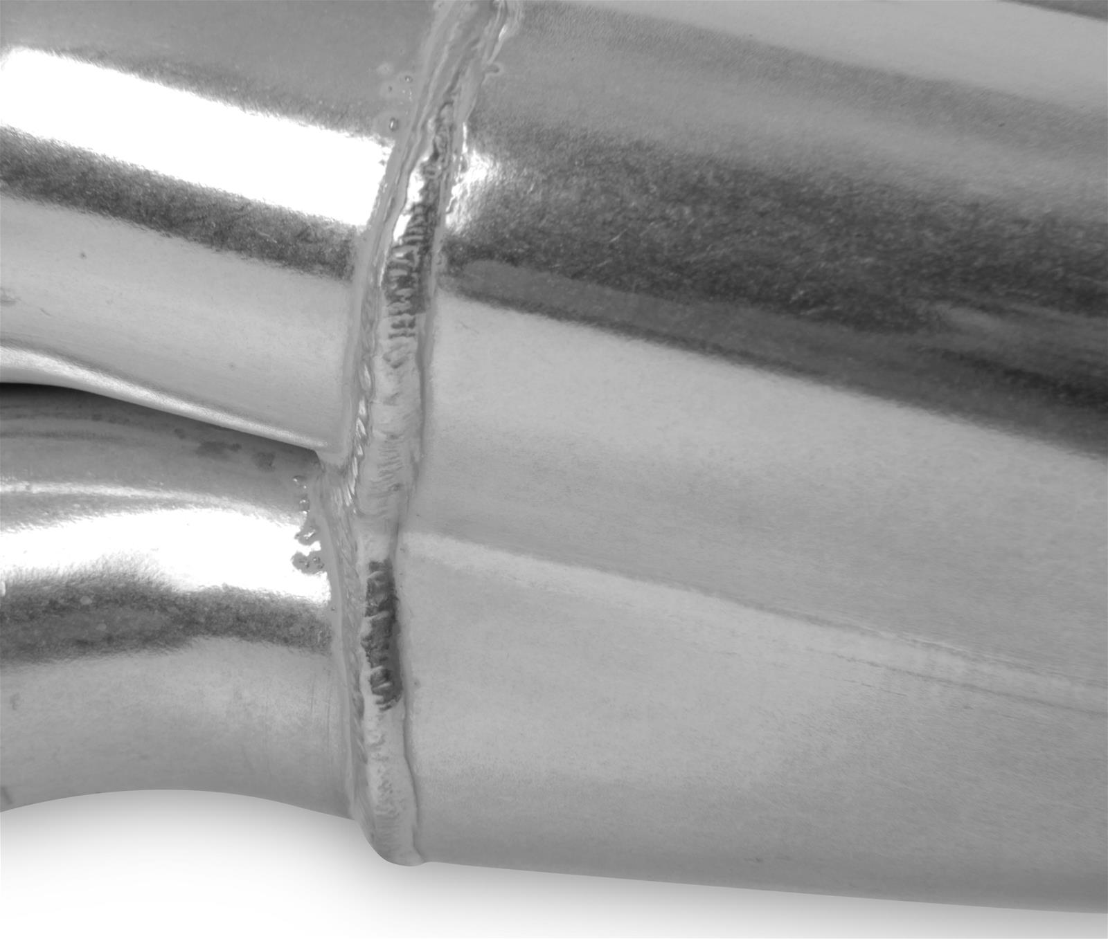 Hooker Competition Headers 2475-1HKR Headers, Competition, Mid-Length, Steel, Silver Ceramic, Chevy, Pontiac, Small Block, Angle/Straight, Pair thumbnail 3