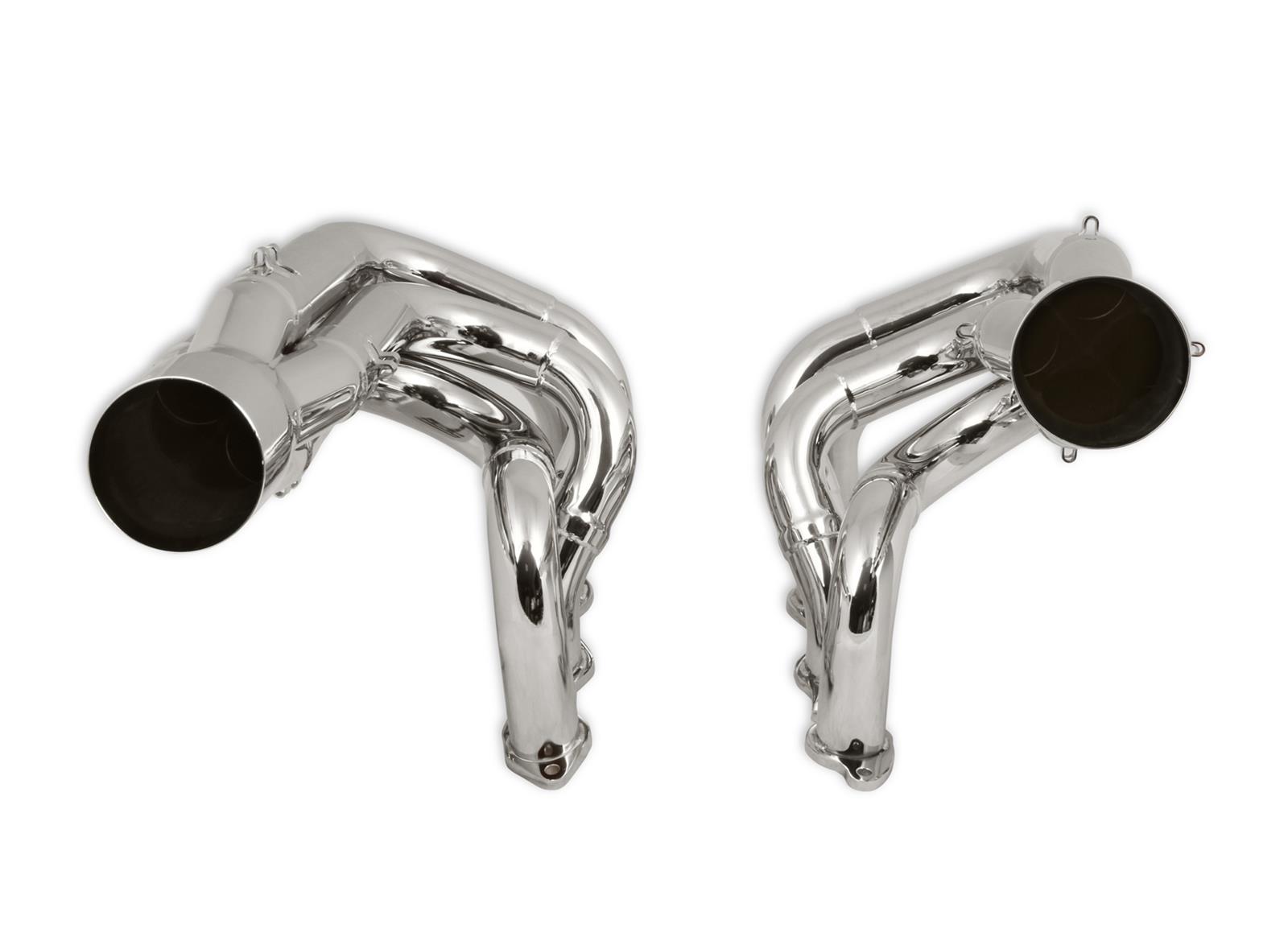 Hooker RacingHeart 3-Step Dragster Headers 2502-6HKR Headers, Downsweep, Primary, 4.5 in. Collector, Steel, Chrome, Big Block, Chevrolet, Pair thumbnail 5