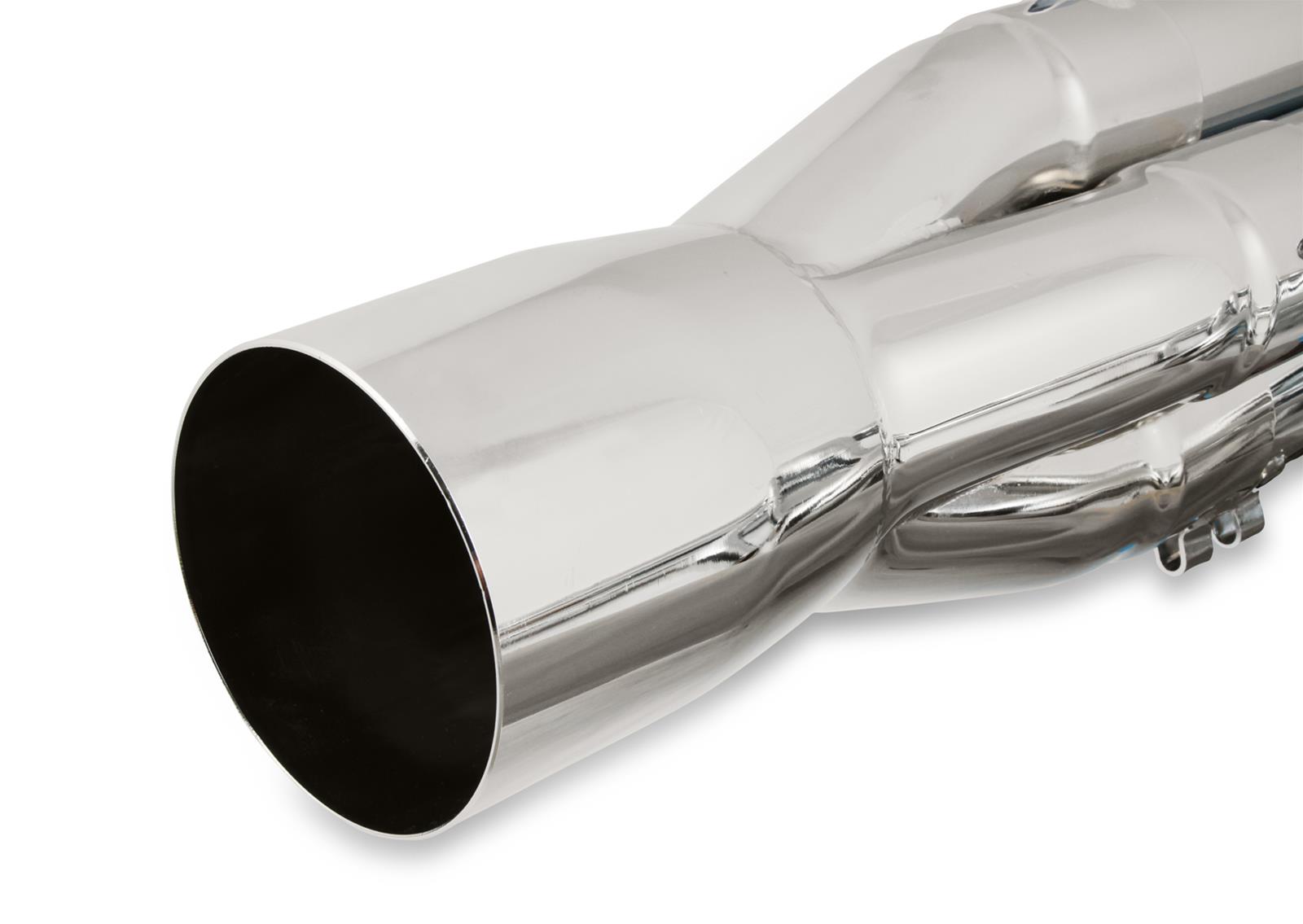 Hooker RacingHeart 3-Step Dragster Headers 2502-6HKR Headers, Downsweep, Primary, 4.5 in. Collector, Steel, Chrome, Big Block, Chevrolet, Pair thumbnail 9