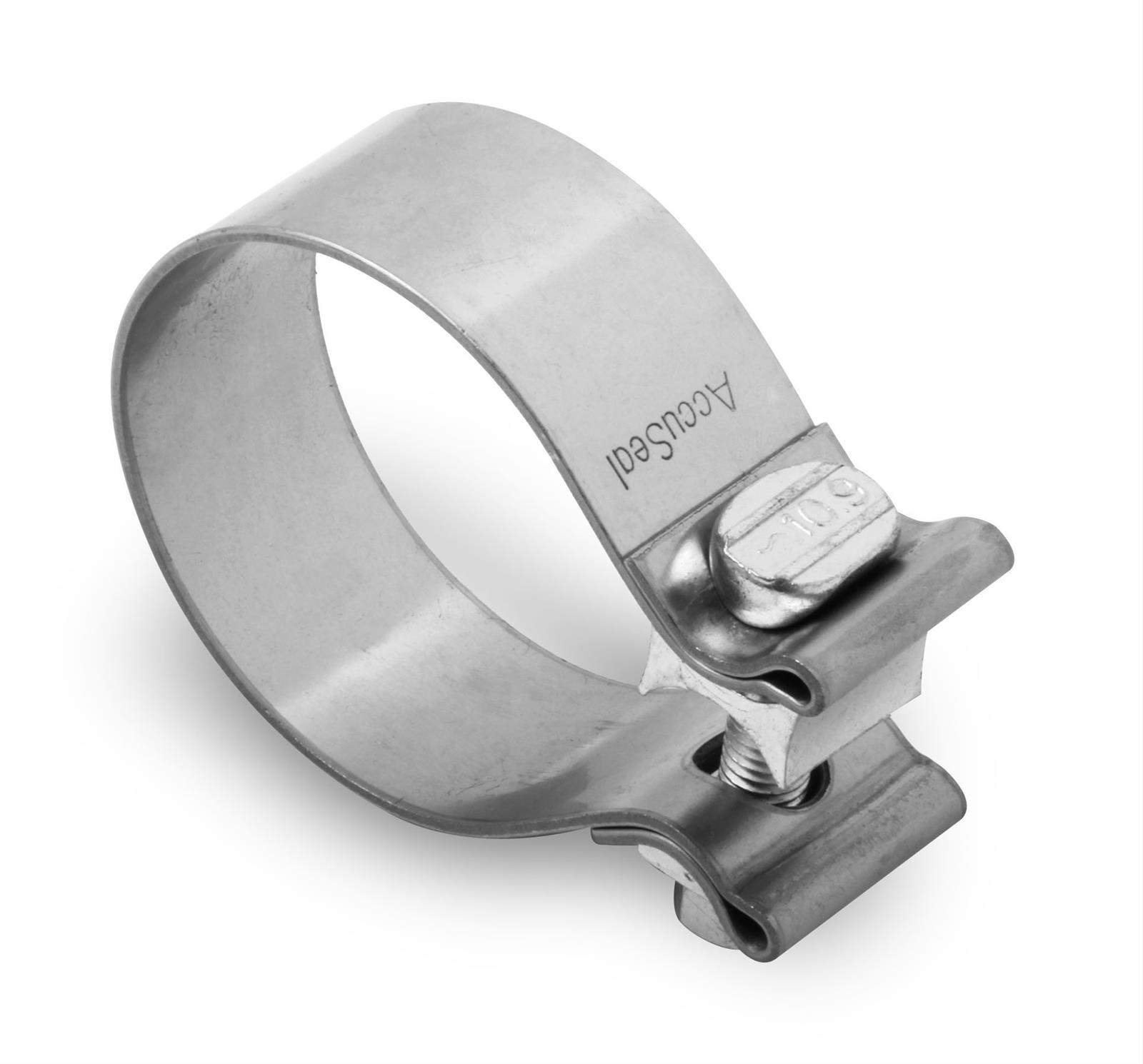 Hooker Band Clamps 41165HKR Clamp, Slip Joint Style, 2.500 in. Pipe Diameter, Stainless Steel, Natural, Headers, Pair