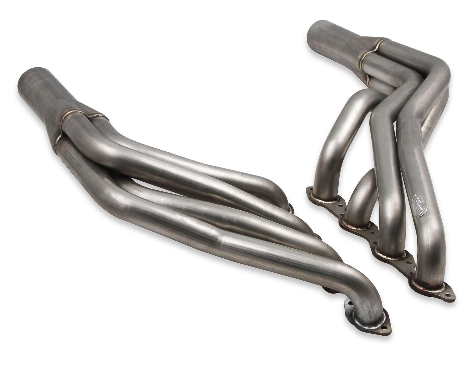 Hooker RacingHeart Chevy Swap Long Tube Headers 6234-2HKR Headers, Racingheart, Tube, 2 1/8 in. Primary, 3 1/2 in. Collector, Stainless Steel, Natural, Ford, Mustang, Big Block Swap, Pair thumbnail 2