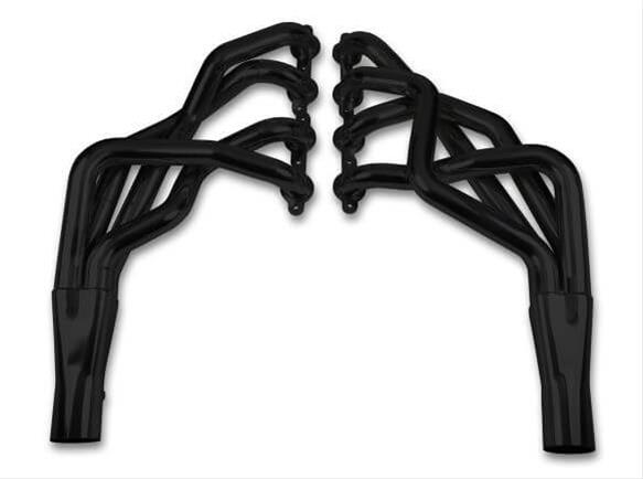 Hooker Blackheart Super Competition Headers 70101508HKR Headers, Competition, Long Tube, Steel, Temporary Black Paint, Buick, Chevy, Oldsmobile, Pontiac, LS Swap, Pair thumbnail 2