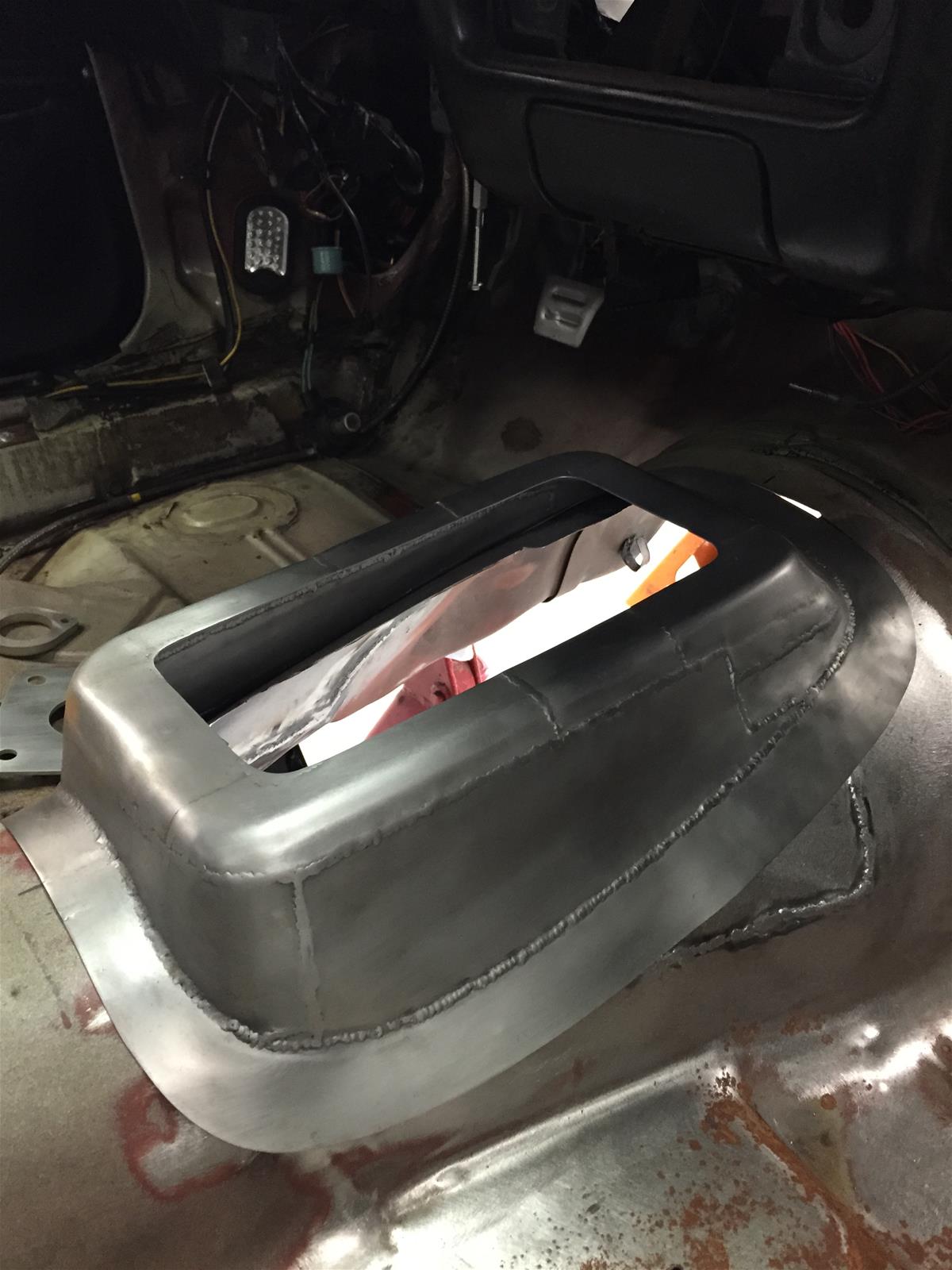 Hooker Blackheart T-56 Shift Hump Conversion Floor Panels 71223008HKR Transmission Tunnel Patch Panel, Steel, EDP Coated, Chevy, Pontiac, Magnum Conversion, Each thumbnail 3