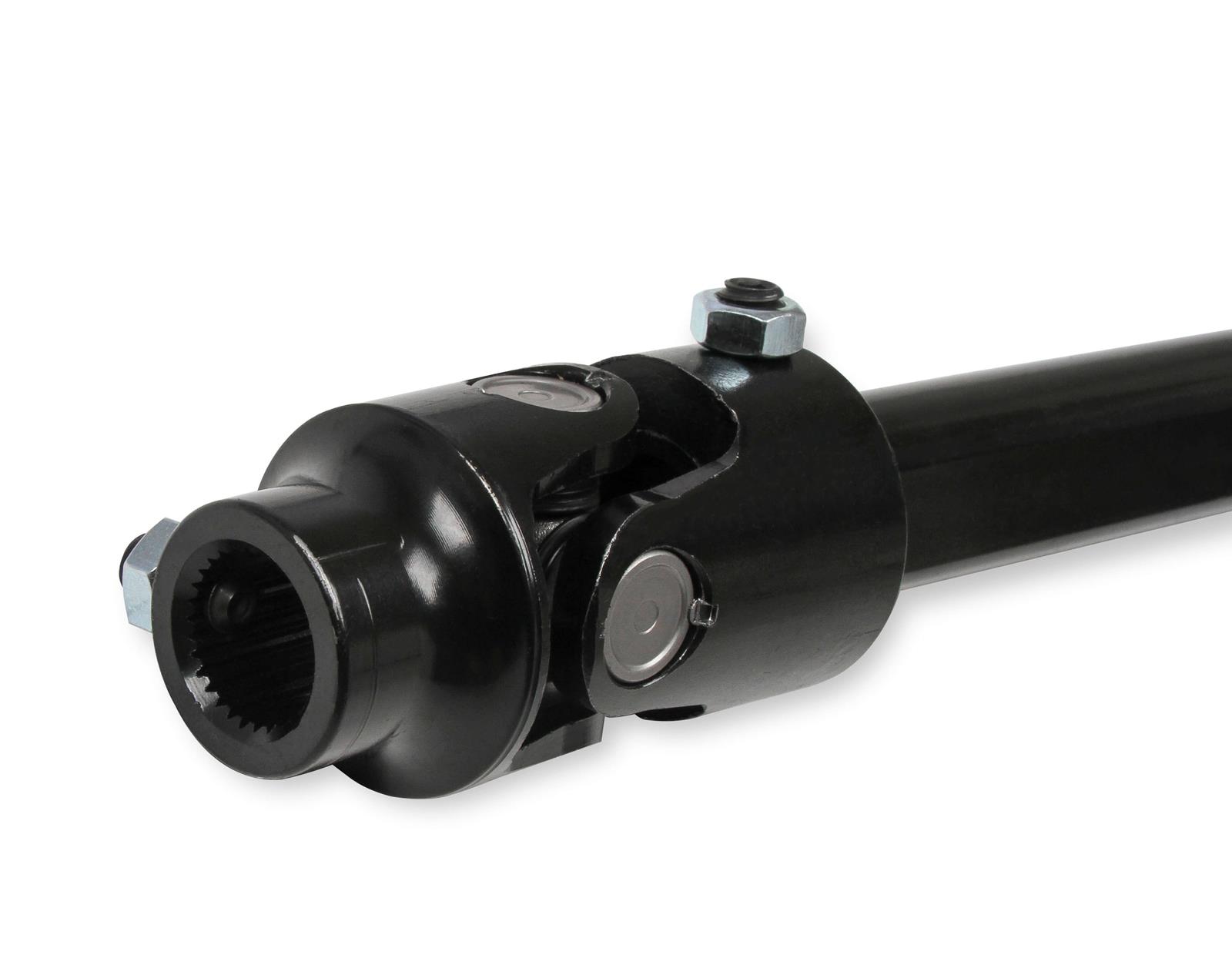 Hooker Blackheart Steering Shafts 71223022HKR Shaft, Double D, Steel, Black, LS Swap, Chevrolet, GMC, Each