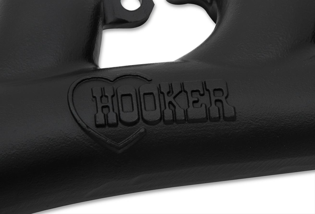 Hooker Exhaust Manifolds 8502-3HKR Manifolds, Cast Iron, Black Ceramic Coated, Chevy, Small Block LS, Kit thumbnail 3