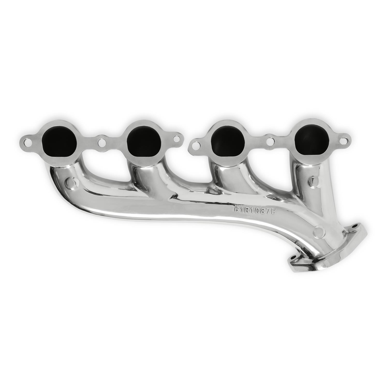Hooker Blackheart LS Swap Exhaust Manifolds 8503-1HKR Manifolds, Blackheart, Shorty, Swap, 1 3/4 in. Primaries, 2 1/2 in. Outlet, Cast Stainless Steel, Polished, w/Hware/Gaskets, Universal,Pair thumbnail 3