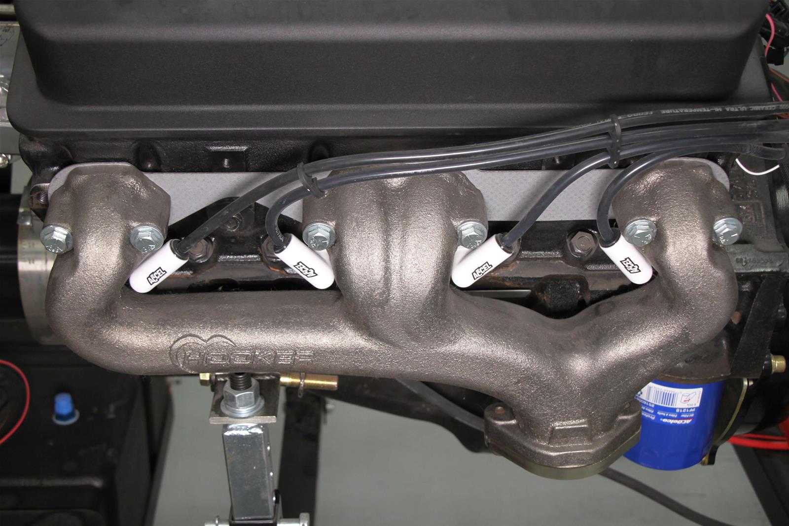Hooker Exhaust Manifolds 8525-1HKR Manifold, SBC, Manifolds, Rectangular Port, 2.5 in. Outlet, Silver, Pair