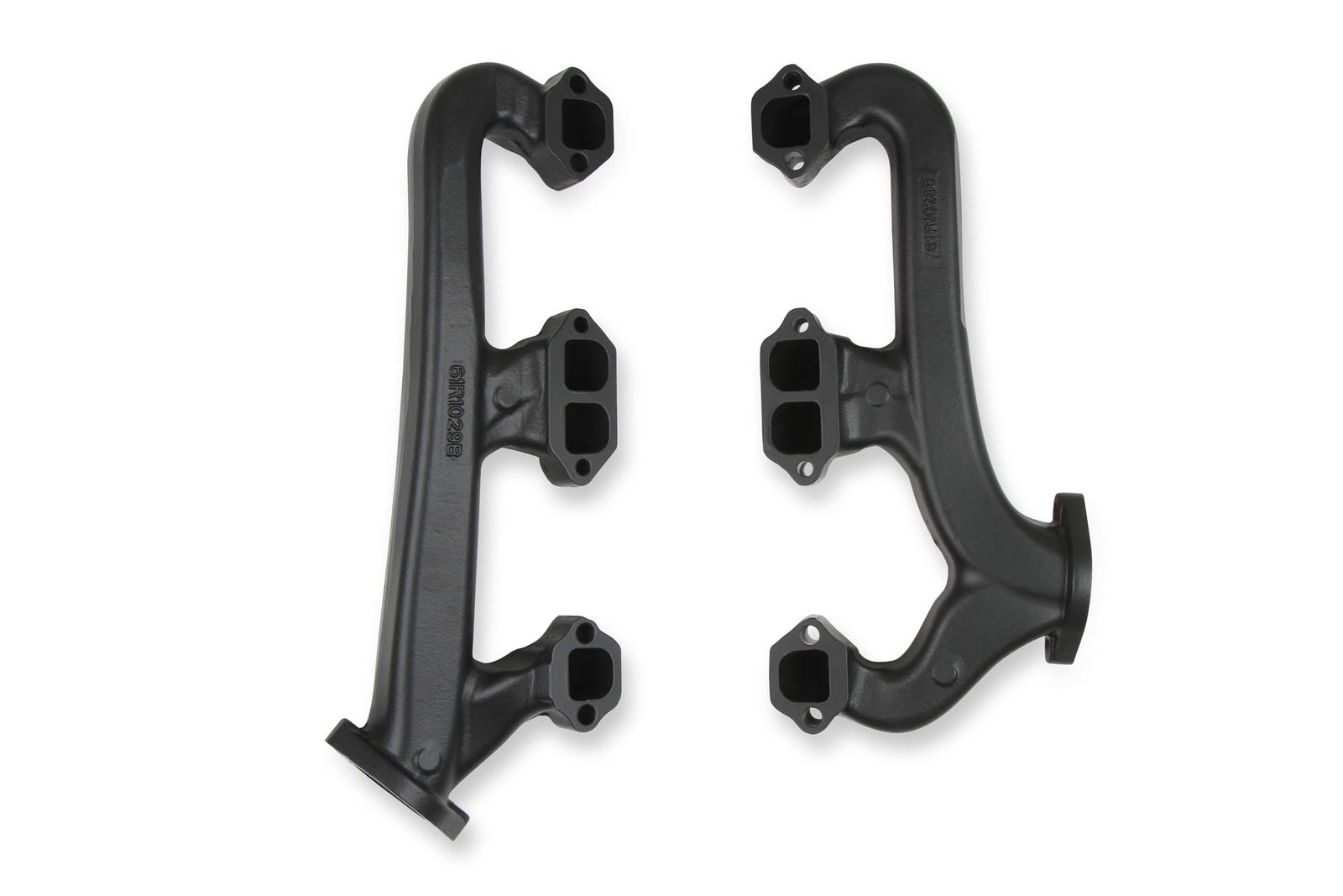 Hooker Exhaust Manifolds 8527-3HKR Manifold, SBC, Manifolds, D-Port, 2.5 in. Outlet, Black, Pair thumbnail 3