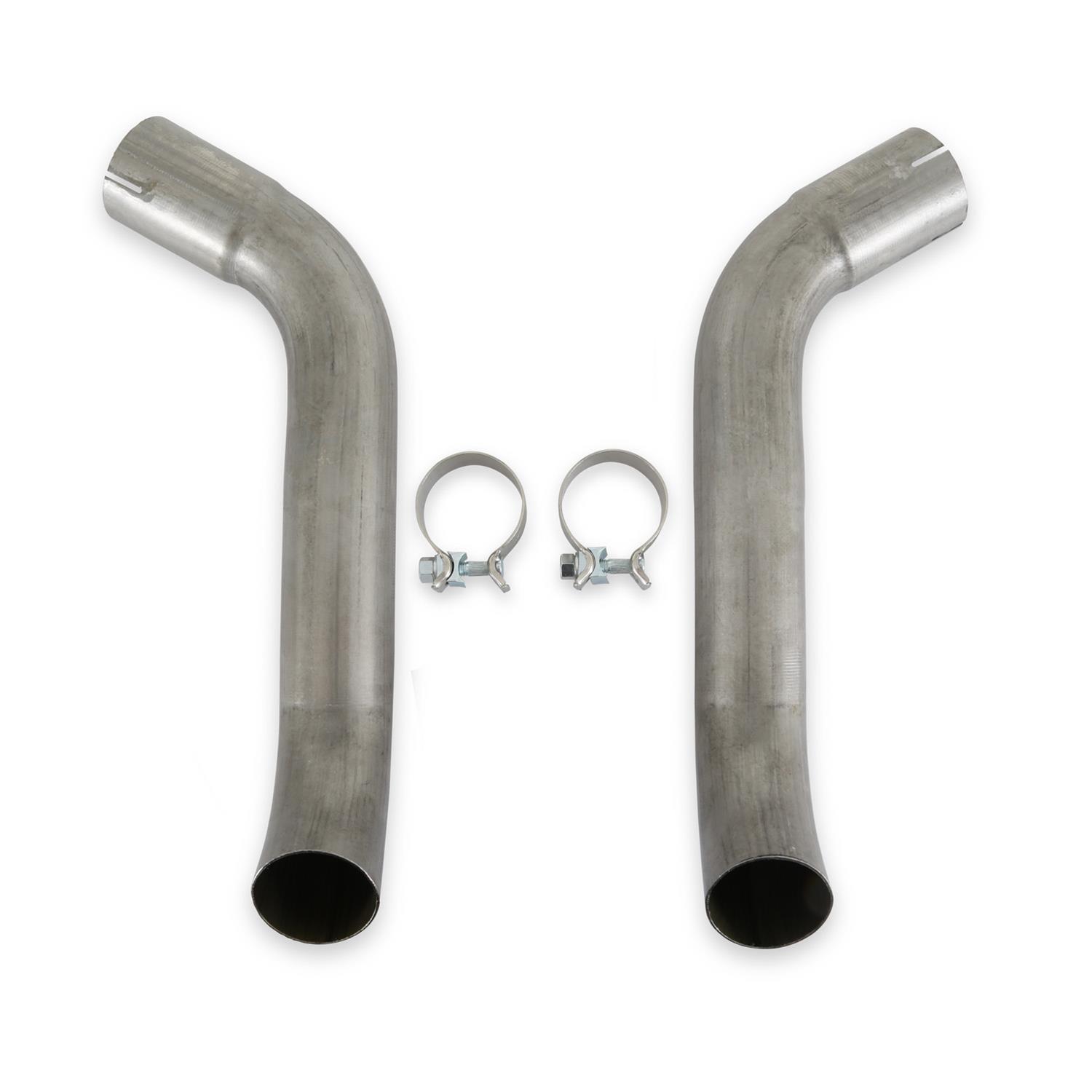 Hooker Blackheart Exhaust Tips BH14352 Tips, Stealth Exit, 2.5 in., 409 Stainless Steel, Natural, Chevy, GMC, Pair thumbnail 2
