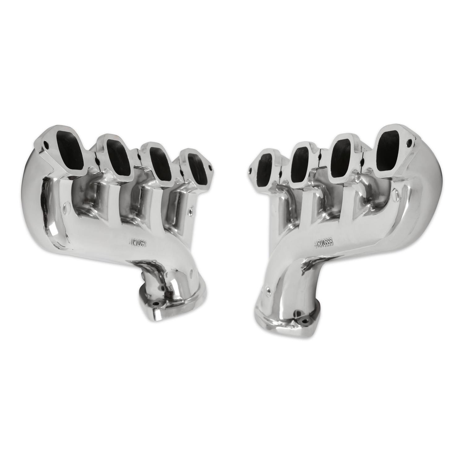 Hooker Blackheart Exhaust Manifolds BHS3117 Manifolds, Cast Stainless Steel, Polished, Chevy, LT Series Engines, Pair
