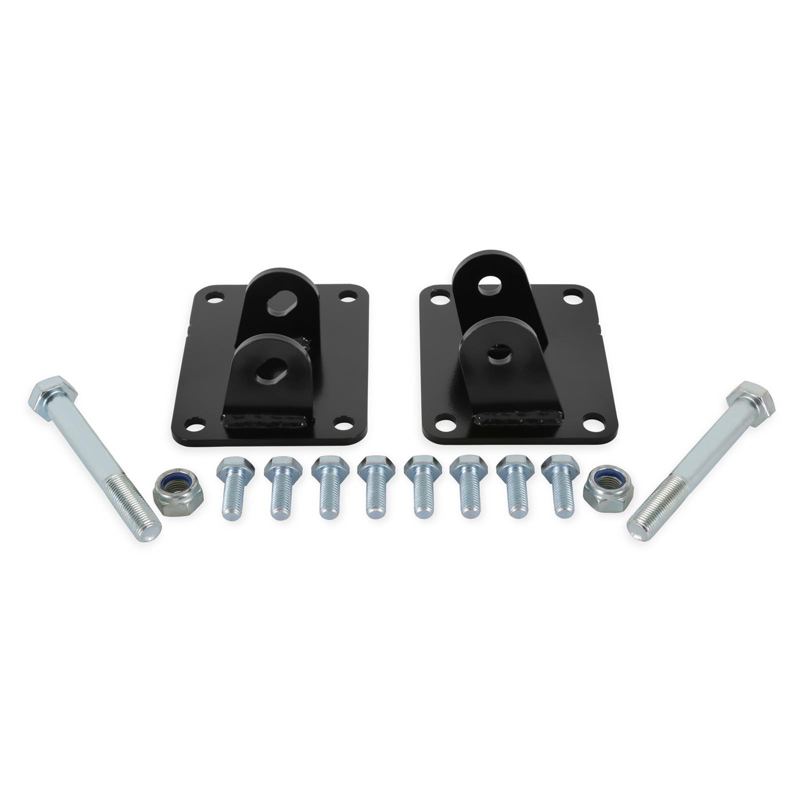 Hooker Blackheart Engine Mount Brackets for 1996-2004 MUSTANG - BHS504 Brackets, Steel, Black, Ford, LS, Pair