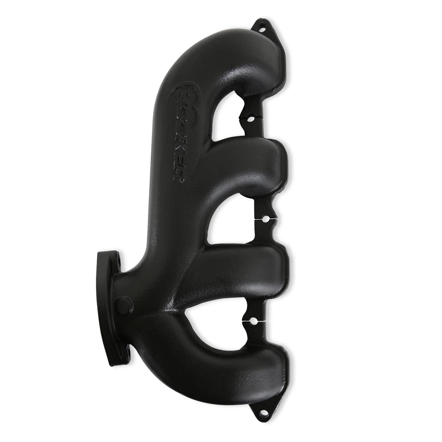 Hooker Blackheart LT Swap Exhaust Manifolds BHS5194 Manifold, Swap, Cast Iron, Black Ceramic Coated, Rear Dump, Universal, Pair thumbnail 6