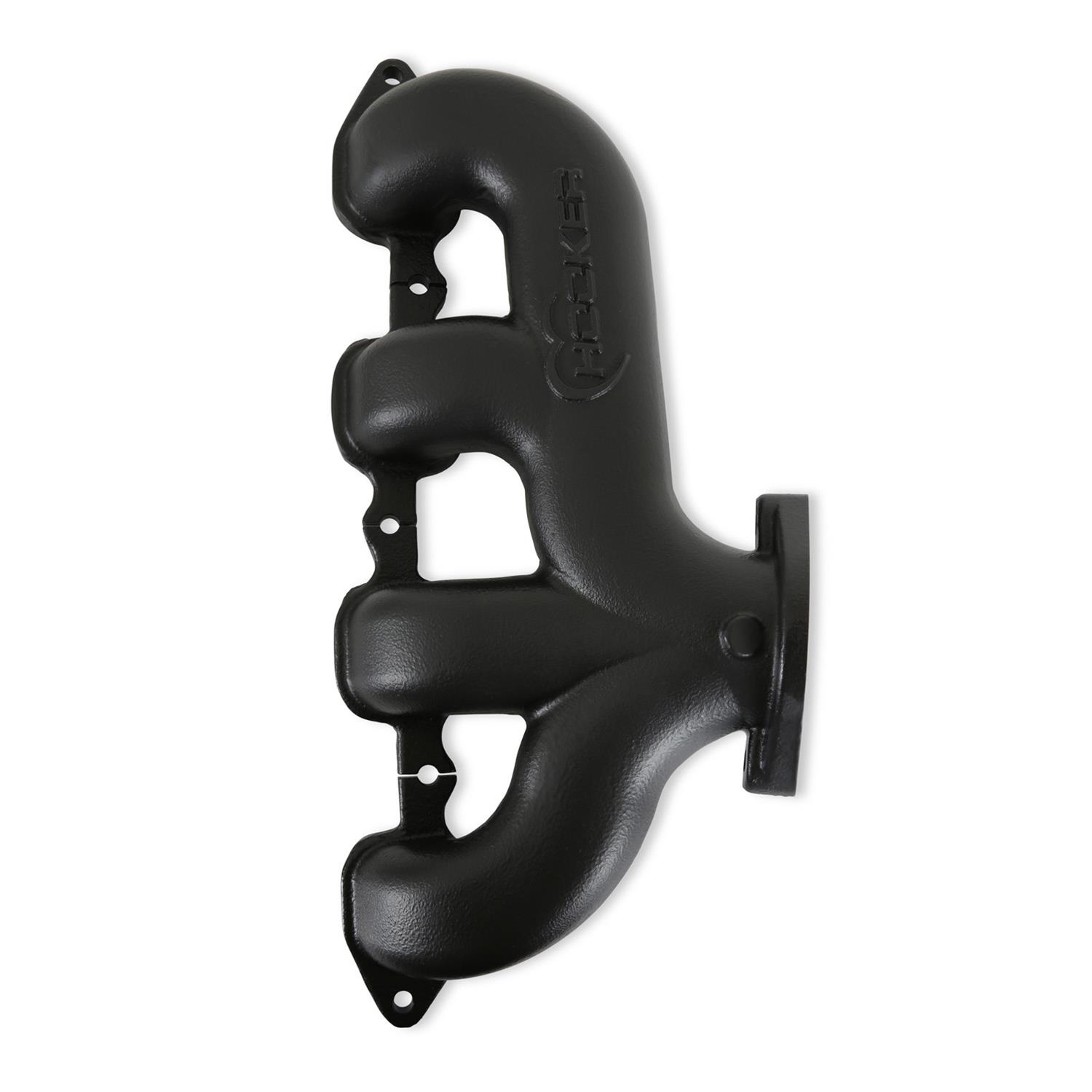 Hooker Blackheart LT Swap Exhaust Manifolds BHS5194 Manifold, Swap, Cast Iron, Black Ceramic Coated, Rear Dump, Universal, Pair thumbnail 4