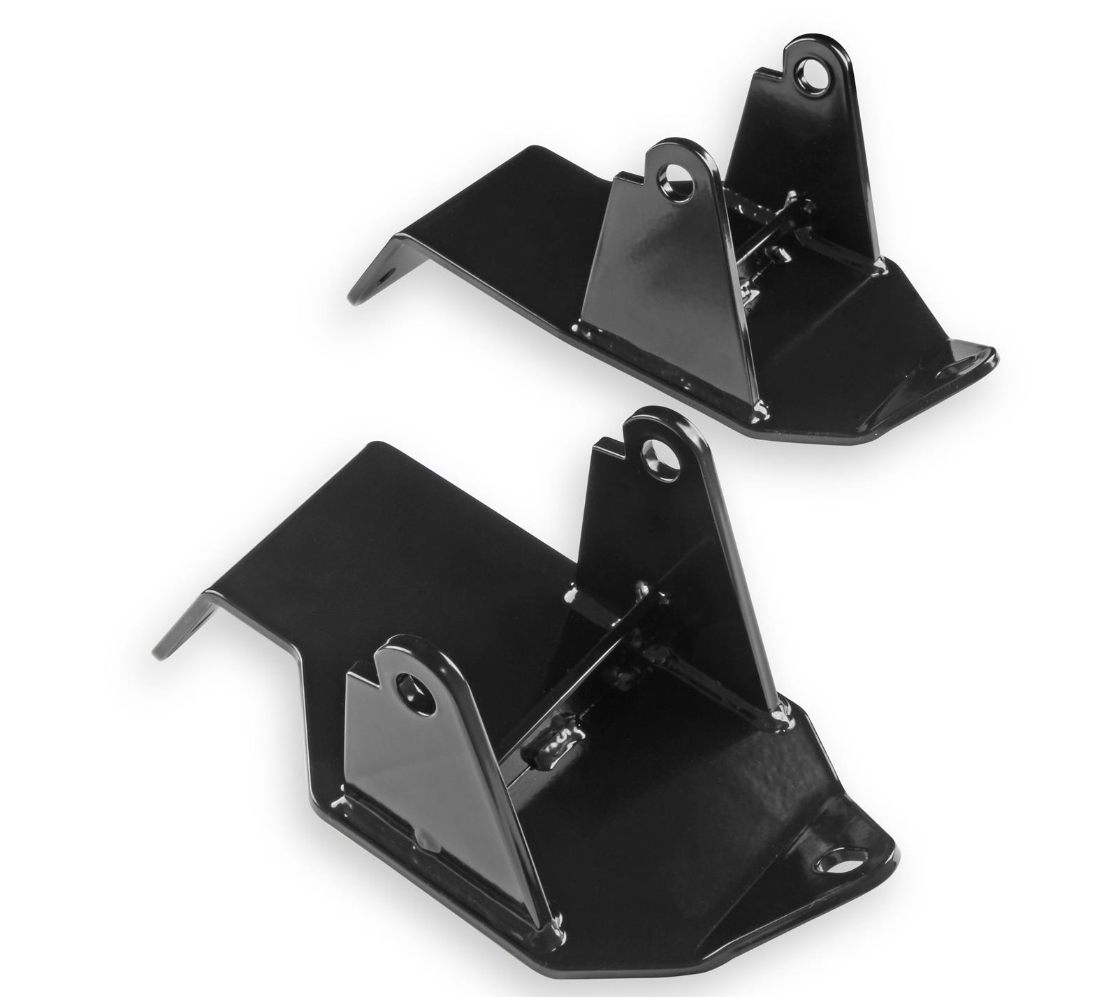 Hooker Blackheart Engine Mount Brackets BHS538 Motor Frame Brackets, Steel, Black, Chevy, LS, LT, Kit