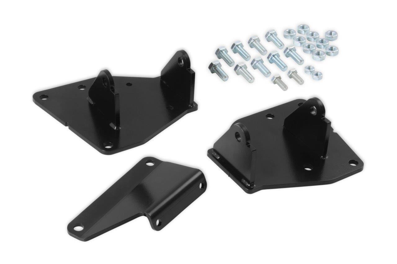 Hooker Blackheart Engine Swap Motor Mount Kits for 1988-1998 C1500 - BHS554 Mounts, Swap, Frame Mount, Bolt-In, Steel, Black Powdercoated, Rear Bias Position, Chevrolet, GMC, Small Block LS/LT, Kit thumbnail 2