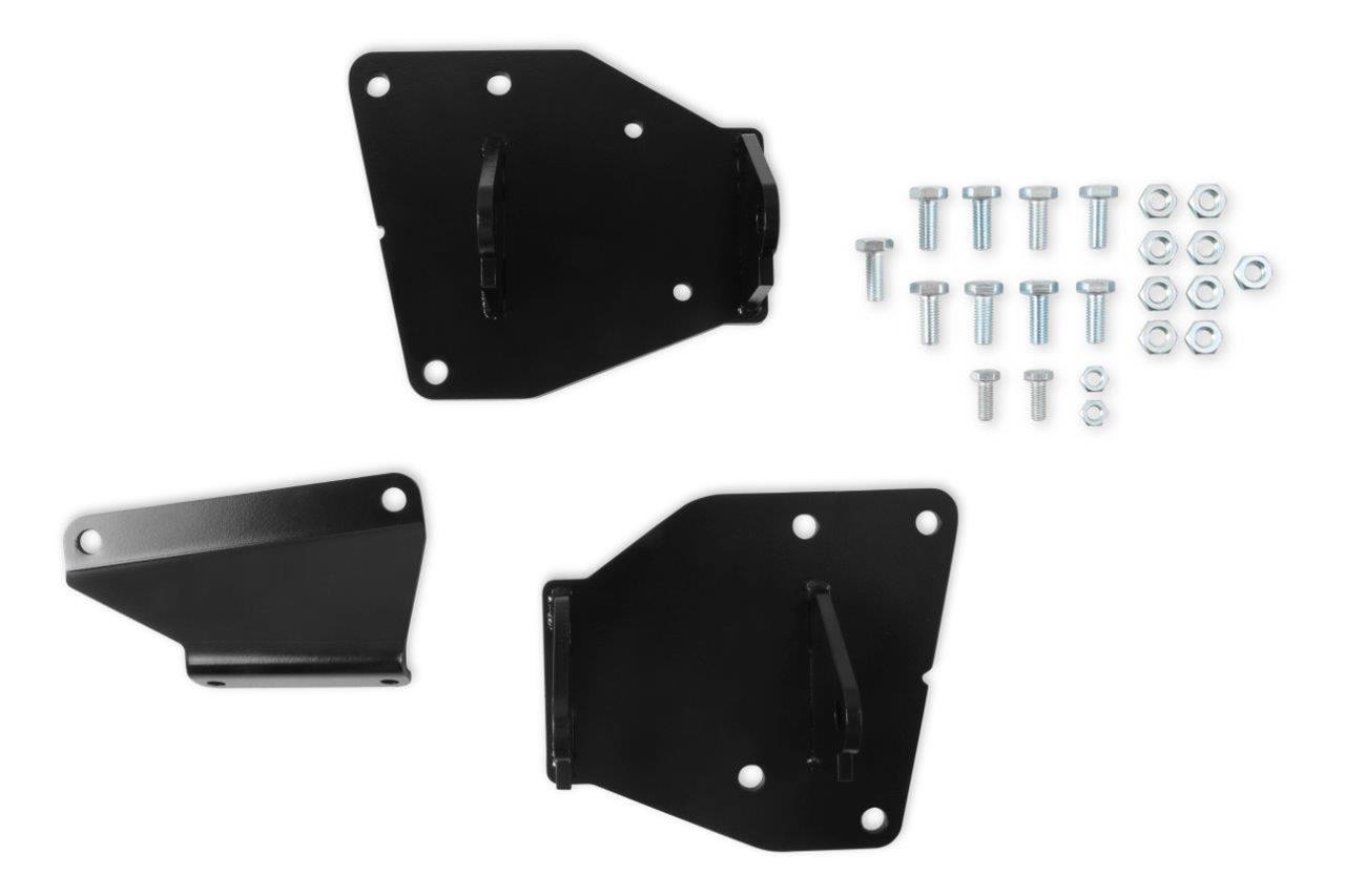 Hooker Blackheart Engine Swap Motor Mount Kits for 1988-1998 C1500 - BHS554 Mounts, Swap, Frame Mount, Bolt-In, Steel, Black Powdercoated, Rear Bias Position, Chevrolet, GMC, Small Block LS/LT, Kit thumbnail 3