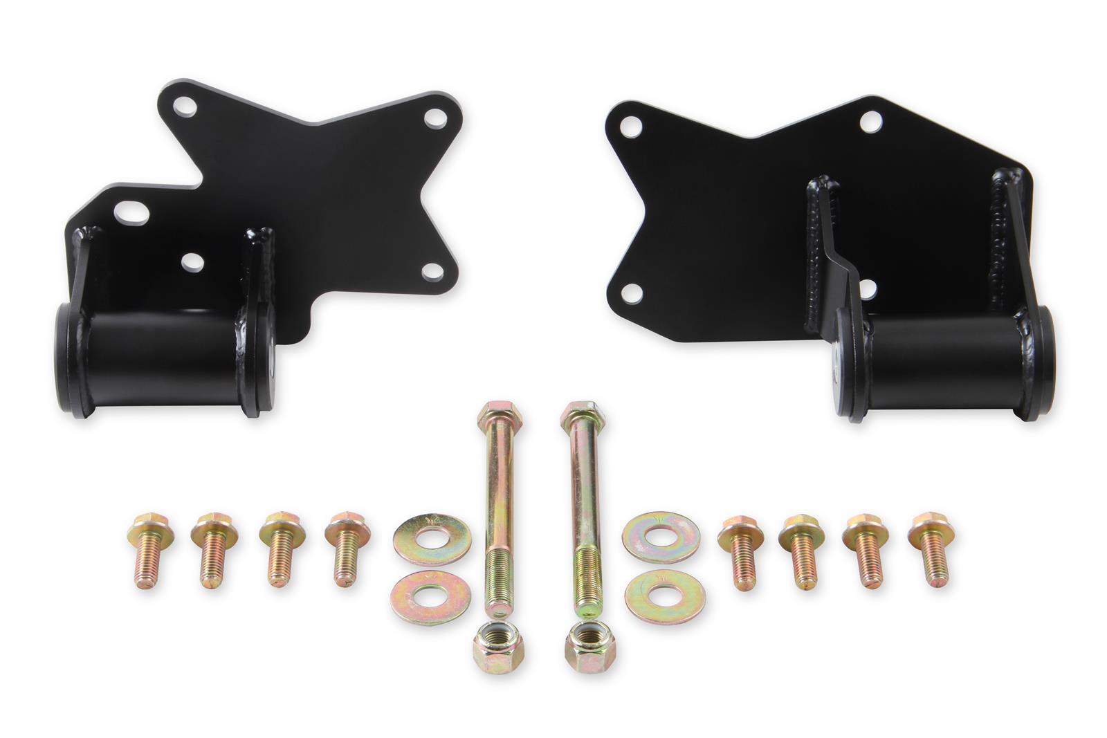 Hooker Blackheart Engine Mount Brackets BHS571 Motor Mounts, Brackets, Bolt-in, Steel, Black, Front Left and Front Right, Dodge, Plymouth, 5.7L, 6.1L, 6.2L, 6.4L, Pair thumbnail 5