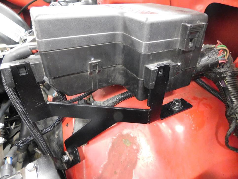Hooker Power Distribution Box Mounting Brackets BHS577 Bracket, Steel, Black Powdercoated, Bolts, Dodge, Each thumbnail 7