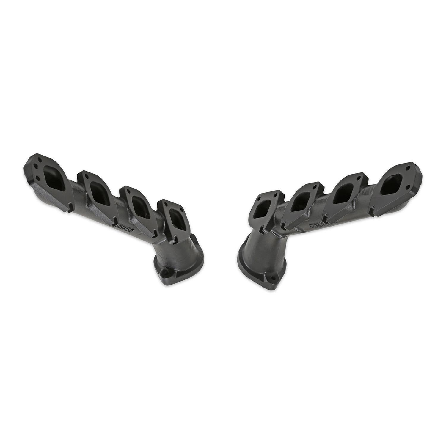Hooker Blackheart Exhaust Manifolds BHS584 Manifold, Blackheart, Cast Iron, Black Ceramic Coated, Chevy, GMC, Dodge, Plymouth, Mopar Gen III Hemi, Pair thumbnail 3