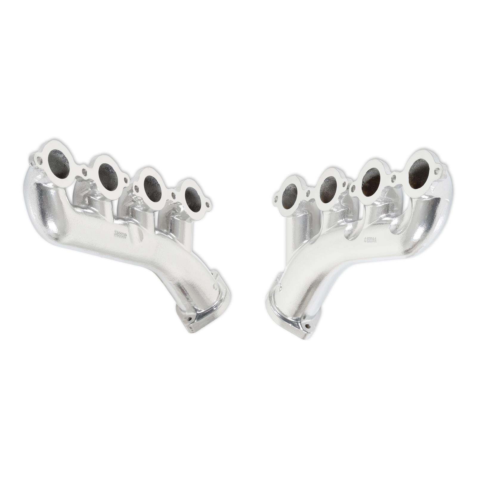 Hooker Blackheart Exhaust Manifolds BHS594 Manifolds, Blackheart, Cast Iron, Silver Ceramic Coated, Chevrolet, GMC, Small Block LS, Pair thumbnail 7