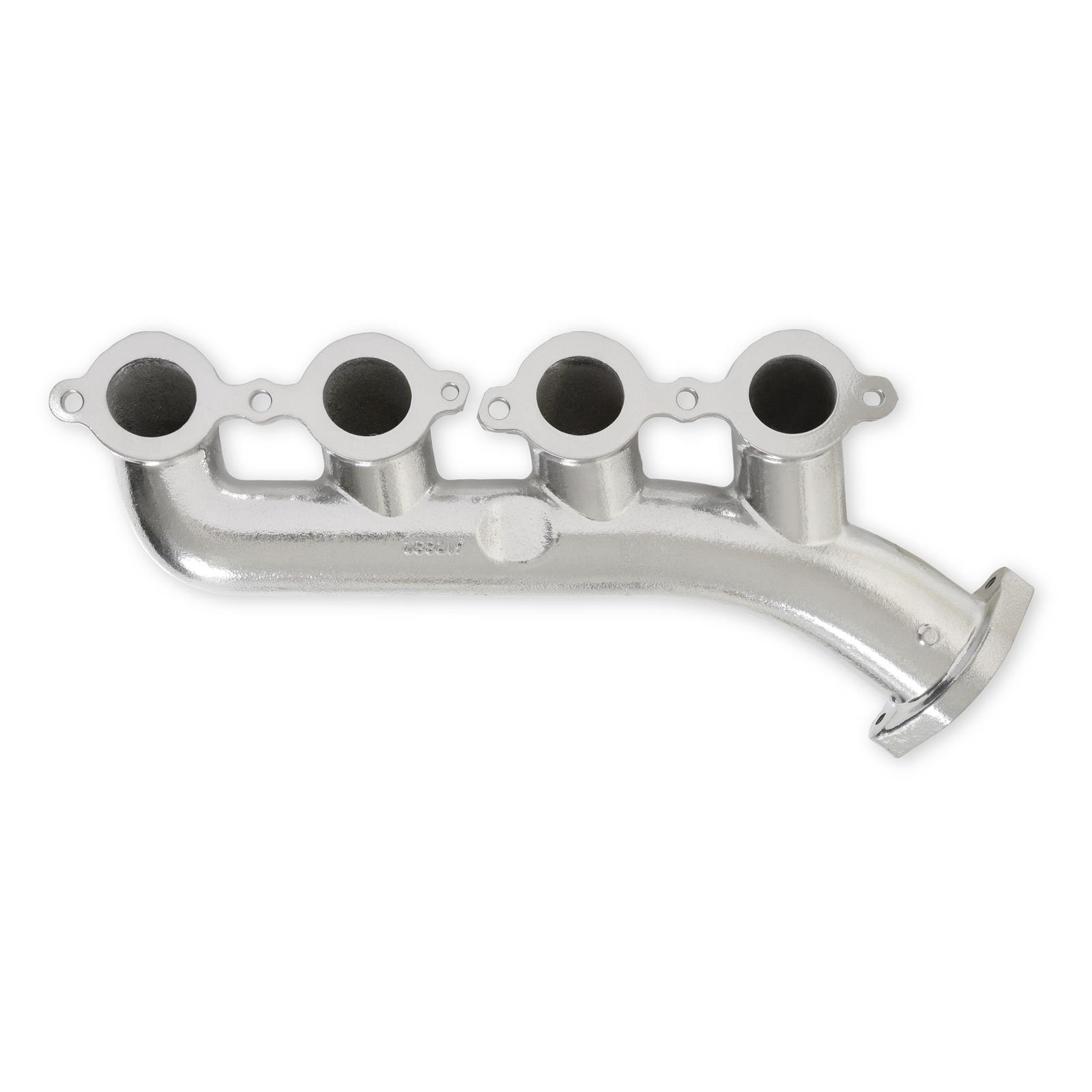 Hooker Blackheart Exhaust Manifolds BHS594 Manifolds, Blackheart, Cast Iron, Silver Ceramic Coated, Chevrolet, GMC, Small Block LS, Pair thumbnail 4
