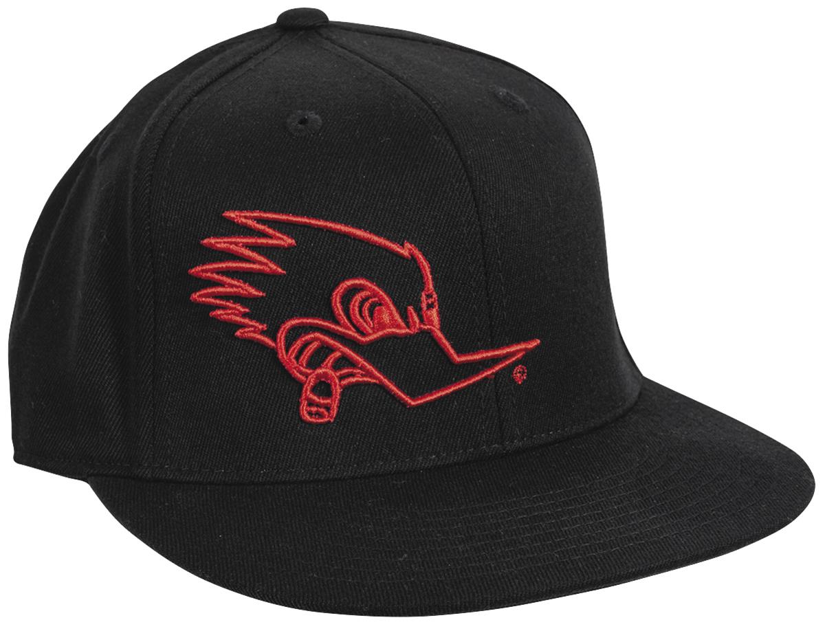 thumbnail image 2 of Flexfit Mr. Horsepower Embroidered Hat – Black Stretch Fit, Drag Race Nostalgia 2 of 6