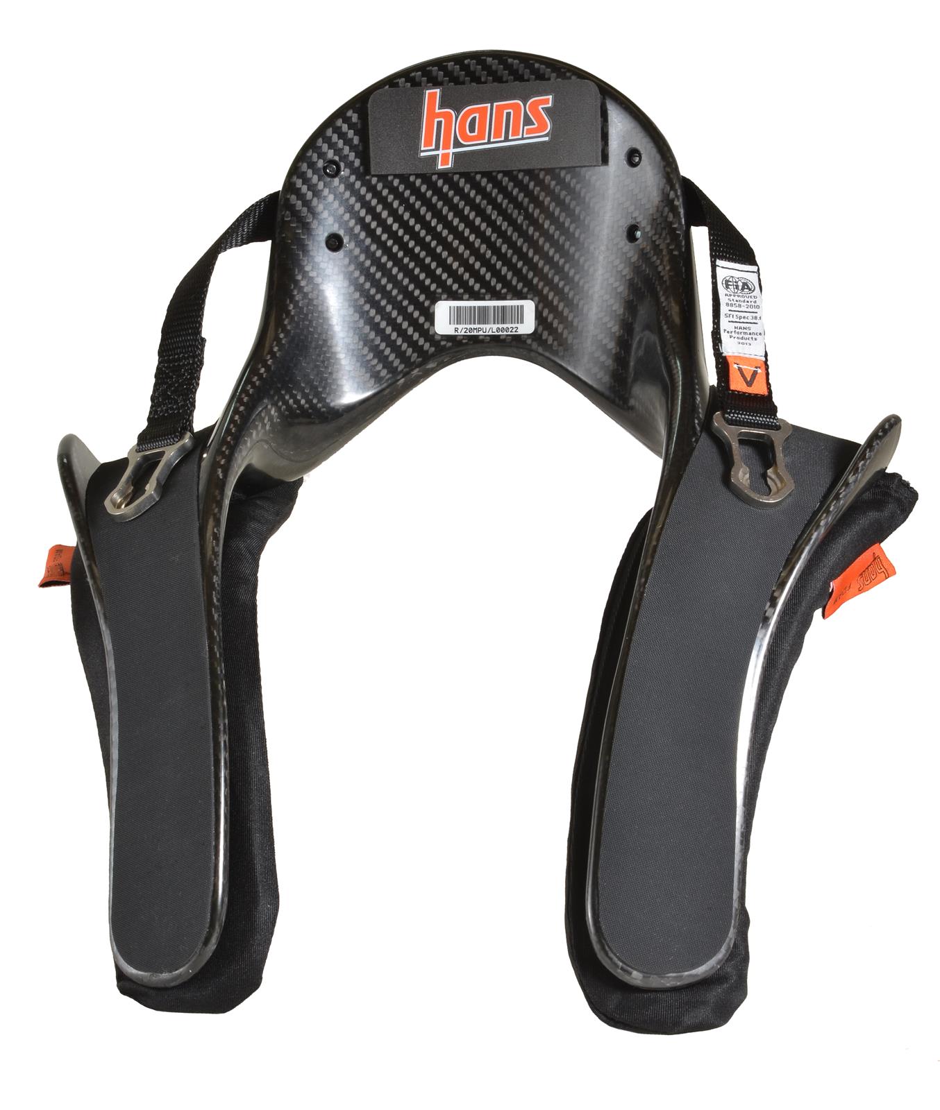 HANS Pro Ultra-Lite Series Devices NAK142463FIA Head and Neck Restraint System, Series, Model 20L, Sliding Tether, No Anchor Kit, FIA-Approved, Large, Each