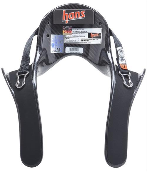 HANS Performance Head and Neck Restraint Systems DK1423642SFI 20M Pro Ultra Lite, QC Sliding for SA Helmet, SFI