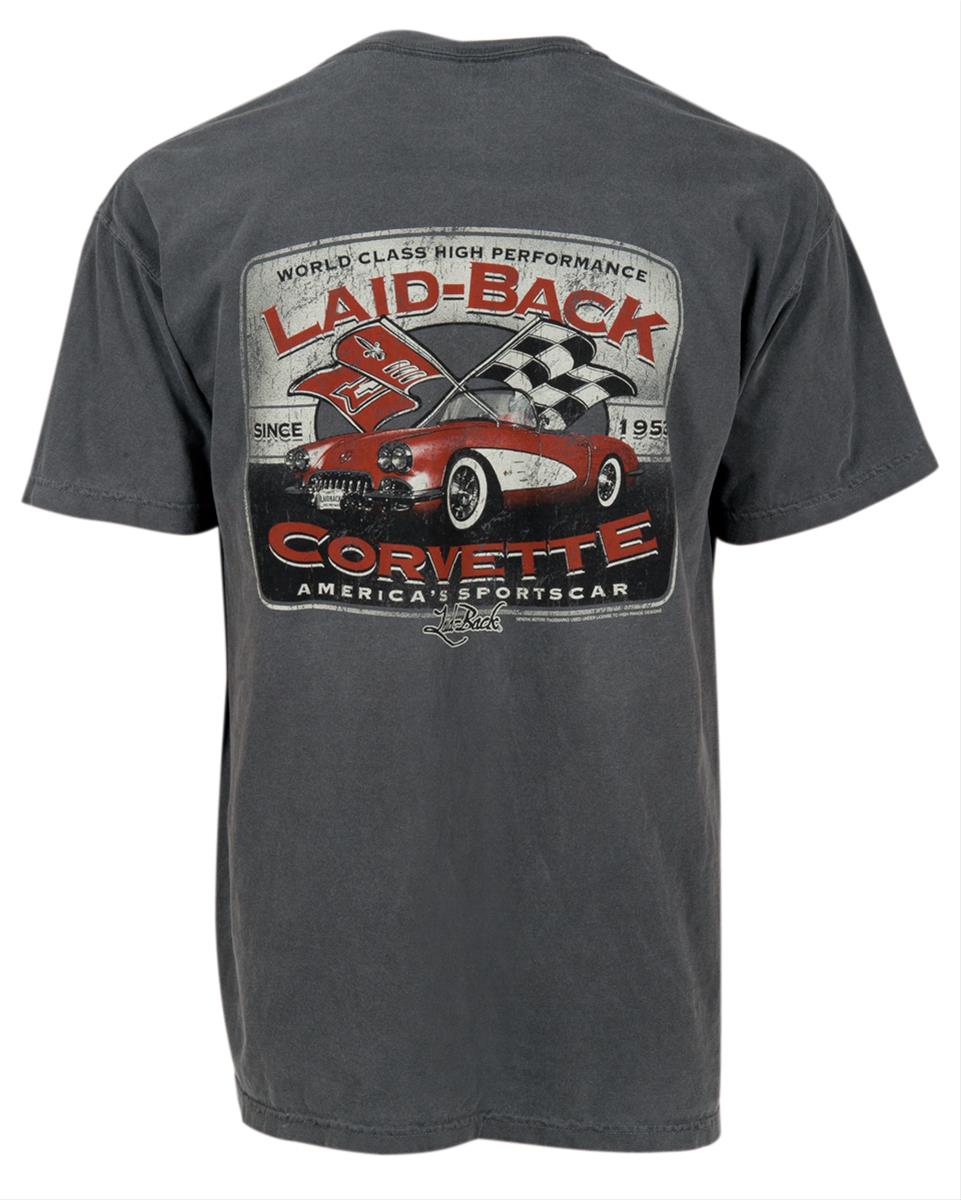 LAID-BACK 15331SSTXL Laid-Back Corvette America's Sportscar T-Shirt ...