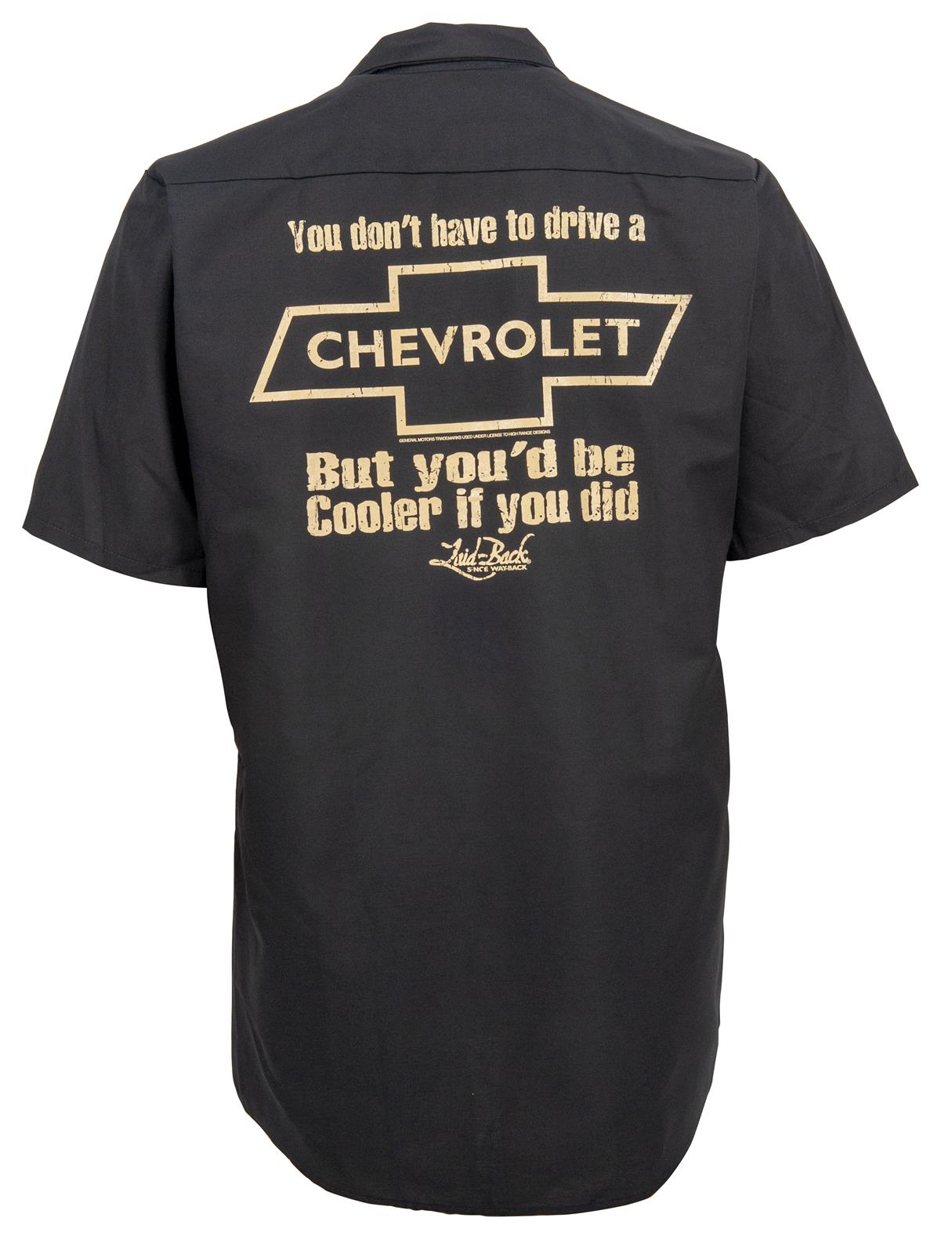 Laid-Back Cooler Chevy Mechanic's Shirt | Summit Racing